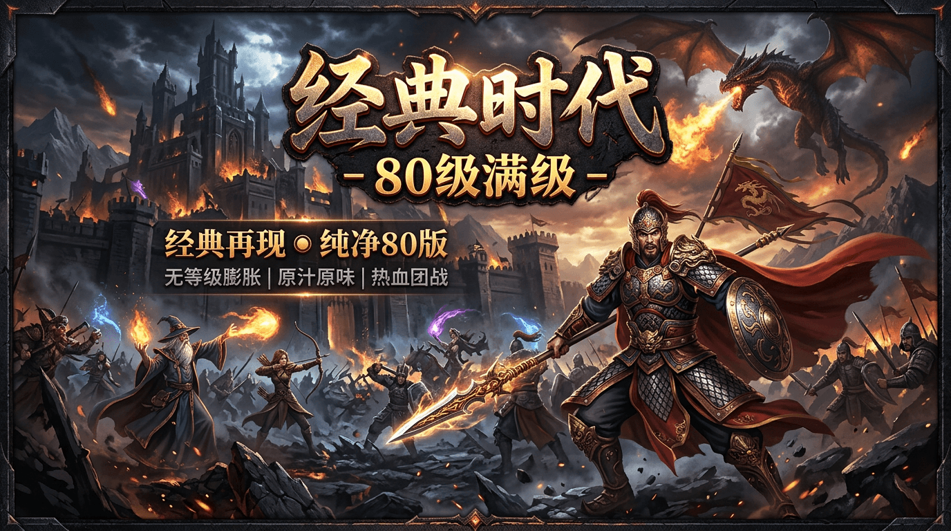 Classic Times 80 Cap Server Launch Banner