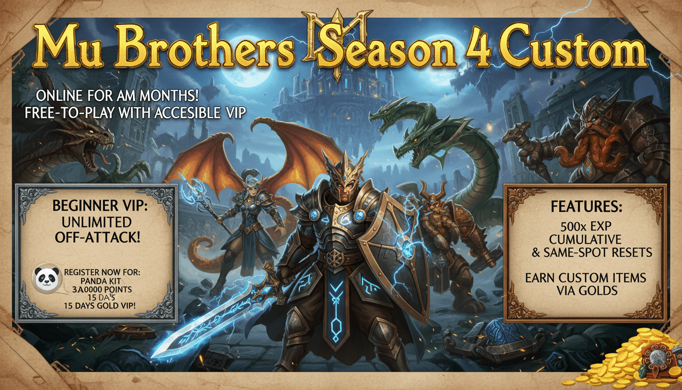 Mu Brothers Season 4 Custom Server Banner Mu Brothers Season 4 Custom Server Banner