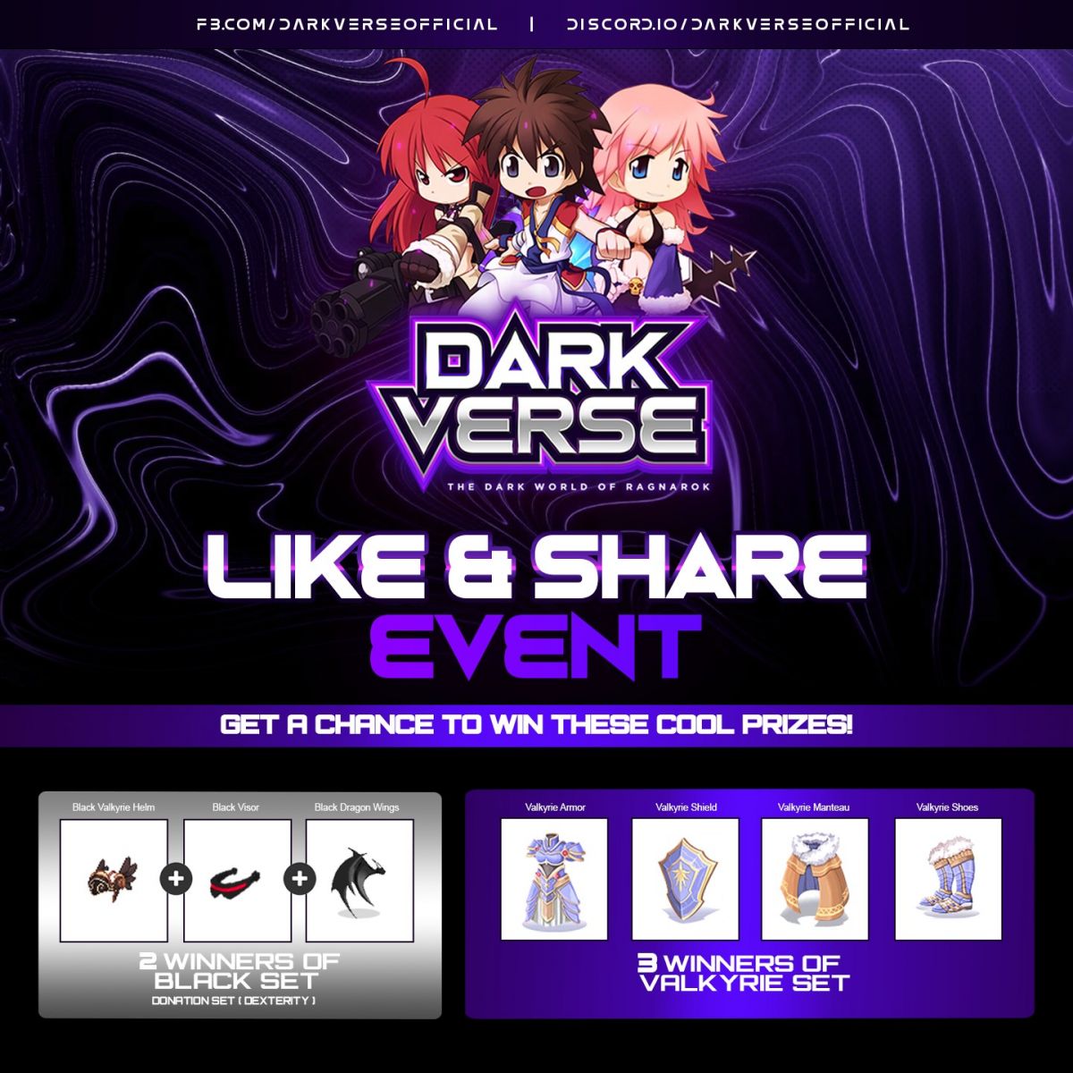 Darkverse Ragnarok Event like share