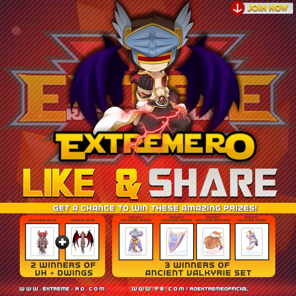 Like Share Event Extreme Ragnarok Online